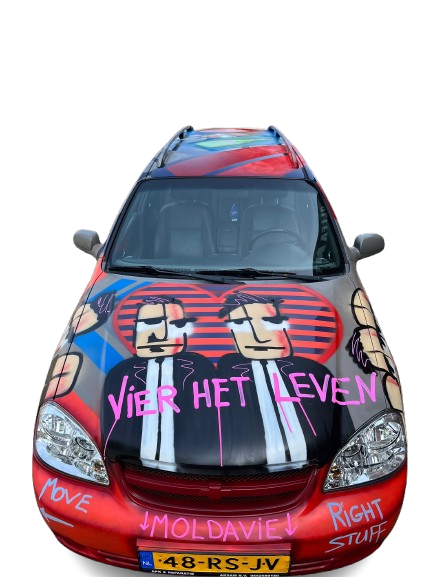 Carbage Run auto - aanzicht 3